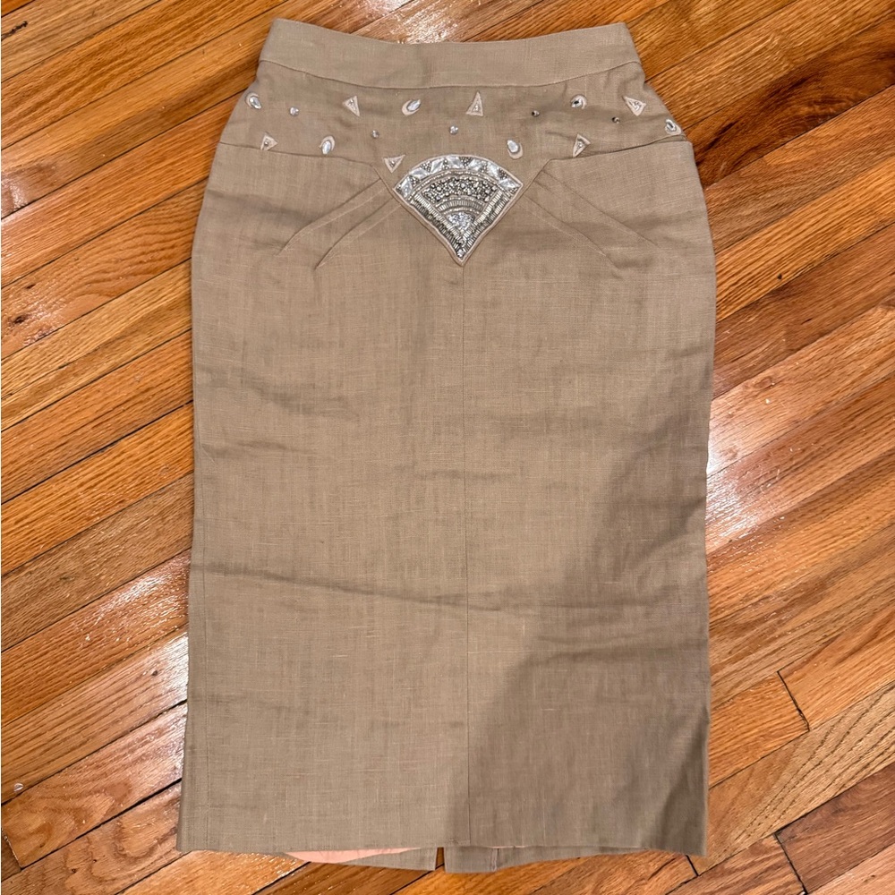 VINTAGE LILY CHAO EMBELLISHED SKIRT